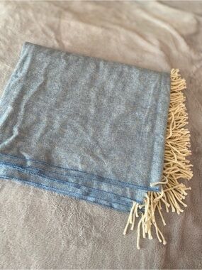 Lands DownUnder herringbone cotton blend throw